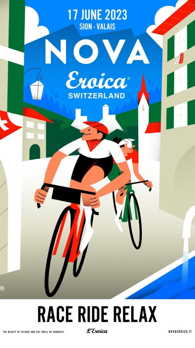 We 🧡 gravel! 
We 🧡 (other) gravel events! 
Join our friends from @novaeroicaswitzerland on June 17th to Ride, Race and Relax on the #gravel roads of the Valais Alps.
As extras, tastings of Valais products and festive atmosphere guaranteed. Register Now on:
▶️ www.eroica.cc
#novaeroica #eroica #gravel #gravellove #gravelswitzerland